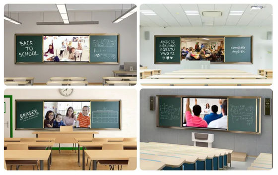 86 ιντσών Digital Push Pull Chalk Board έξυπνη μαγνητική για εκπαίδευση και εκπαίδευση