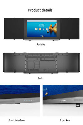 4K έξυπνη ψηφιακή μαύρη επιφάνεια αφής με ασύρματη προβολή 75 ιντσών