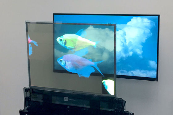 Υψηλής φωτεινότητας OLED Διαφανής οθόνη, πλήρης χρώματος Διαφανής οθόνη OLED Πολυδιάθετη