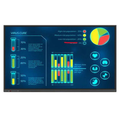 4K Διαδραστική οθόνη αφής Whiteboard Multi Touch Διαδραστική Whiteboard 55 ίντσες