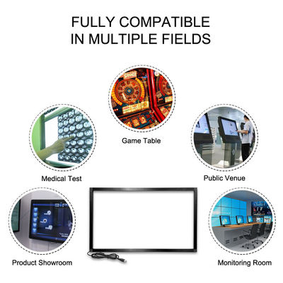 Επαγγελματική υπέρυθρη οθόνη αφής DC 5V Ir Touch Panel 8ms Απάντηση