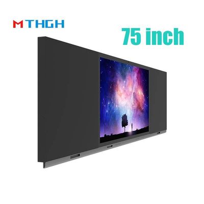 75 ιντσών Διαδραστική οθόνη αφής Εμφάνιση Smart Blackboard LED Πίνακα 500cd/M2 Εκπαίδευση Σχολείου