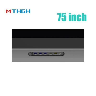 75 ιντσών Διαδραστική οθόνη αφής Εμφάνιση Smart Blackboard LED Πίνακα 500cd/M2 Εκπαίδευση Σχολείου