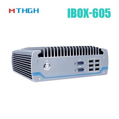 Intel Core I5-8500T Αλουμινίου Τάση Μίνι PC,Fanless Βιομηχανικός PC IBOX-605