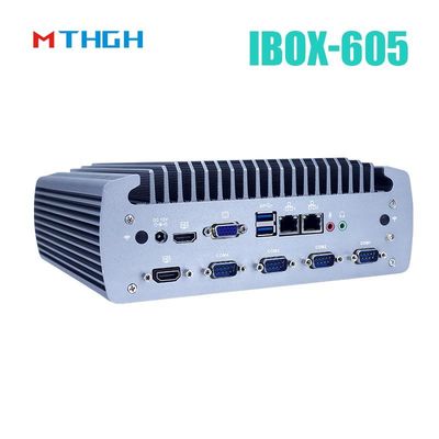 Intel Core I5-8500T Αλουμινίου Τάση Μίνι PC,Fanless Βιομηχανικός PC IBOX-605