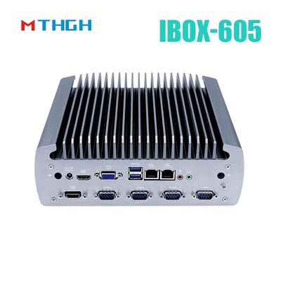 Intel Core I5-8500T Αλουμινίου Τάση Μίνι PC,Fanless Βιομηχανικός PC IBOX-605