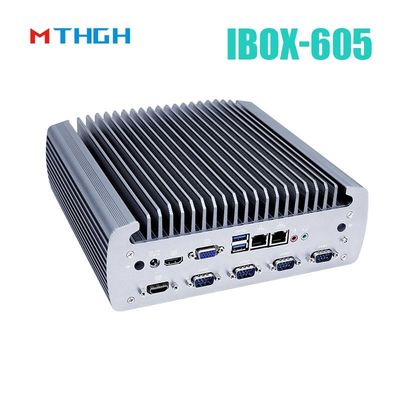 Intel Core I5-8500T Αλουμινίου Τάση Μίνι PC,Fanless Βιομηχανικός PC IBOX-605