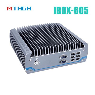Intel Core I5-8500T Αλουμινίου Τάση Μίνι PC,Fanless Βιομηχανικός PC IBOX-605