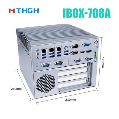 I3 6100T Quad Core Fanless Industrial Mini PC με 12V DC τροφοδοσία και 64G SSD