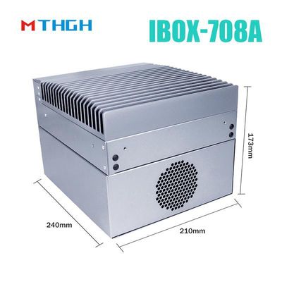 I3 6100T Quad Core Fanless Industrial Mini PC με 12V DC τροφοδοσία και 64G SSD