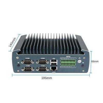 IBOX-1226 J6412 Βιομηχανικός Mini PC χωρίς ανεμιστήρα με 32GB RAM και 12V DC εισροή