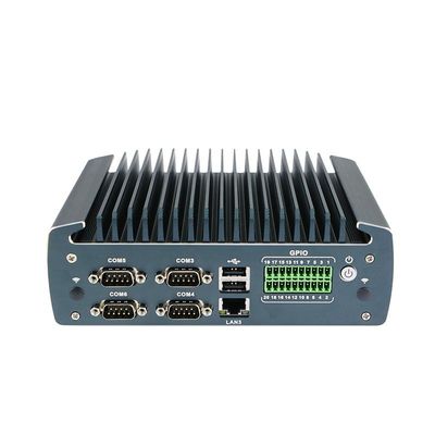 IBOX-1226 J6412 Βιομηχανικός Mini PC χωρίς ανεμιστήρα με 32GB RAM και 12V DC εισροή
