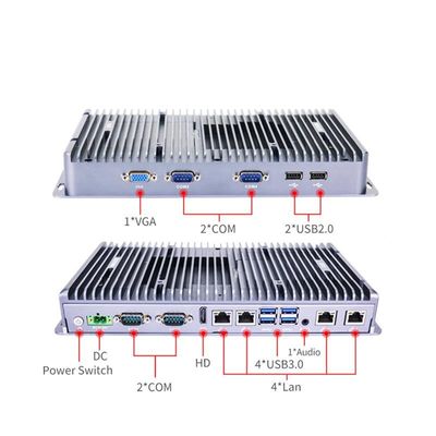 IBOX-3046 Χωρίς ανεμιστήρα Βιομηχανικός Μίνι PC 10110U Επεξεργαστής DC 9V-36V Εισόδου ευρείας τάσης