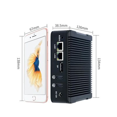 Νανο-N5 Plus Βιομηχανικός Μίνι PC Quad Core J3710 1XMSATA 2.5 HDD 2XUSB3.0
