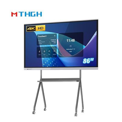 86 ιντσών 16 9 Διαδραστική οθόνη αφής Whiteboard 4K 300cd/M2 υπέρυθρη τεχνολογία