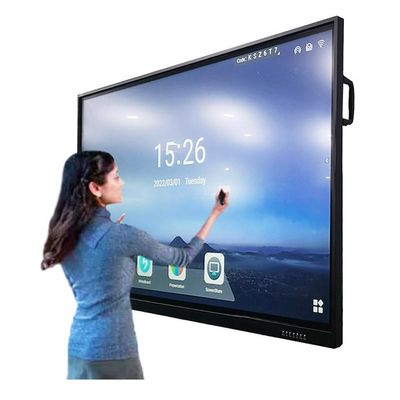 4K 75 ιντσών 20 σημεία υπέρυθρου αφής Διαδραστικό λευκό πίνακα για τη διδασκαλία της σχολικής τάξης