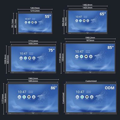55" HD Εικονική οθόνη 16 9 Σχέδιο όψεως Ενσωματωμένη κάμερα 48MP Επιλογή