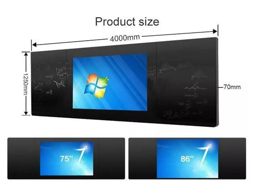75 ιντσών 16 9 Σχετικό Σχετικό Ψηφιακό Blackboard με I7 επεξεργαστή και διεπαφή USB2.0