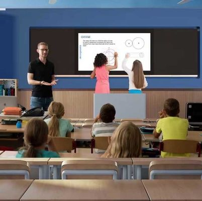 4K 86 ιντσών ψηφιακό έξυπνο whiteboard 16 9 αναλογία όψεων με I3/I5/I7/I9 επεξεργαστή